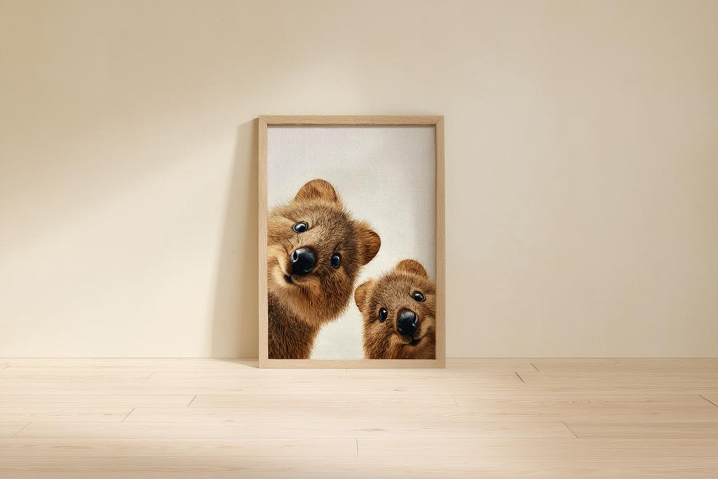 Smiling Quokka Art Print - Cute Nursery Wall Decor - Whimsical Australian Animal Poster - Funny Outback Pet Poster