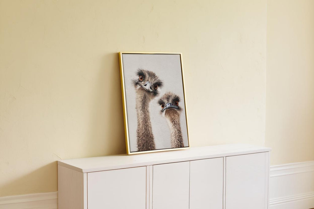 Funny Emu Wall Art, Quirky Bird Portrait Print, Whimsical Australian Wildlife Poster, Playful Home Decor, Bird Lover Gift, Farmhouse Decor