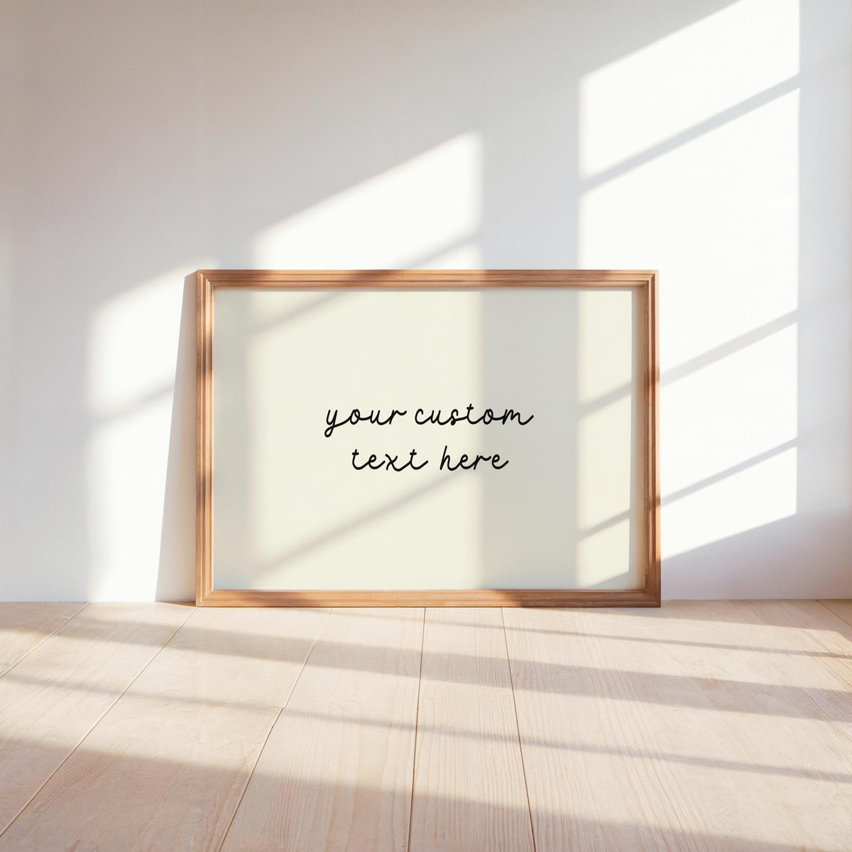 Printed Custom Text Quote Poster, Minimalistic Neutral Wall Art, Modern Typography Print, Trendy Home Decor, Personalized Positive Quote
