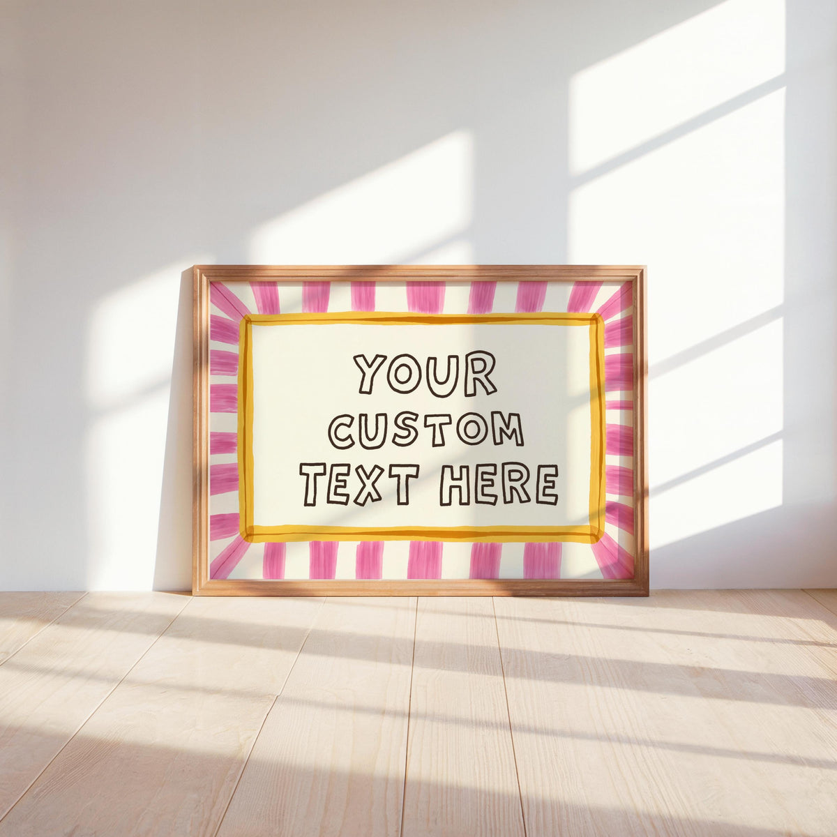 Custom Text Wall Art, It’s Literally All Fun And Games Poster, Playful Personalized Quote Typography Print, Modern Retro Dopamine Decor