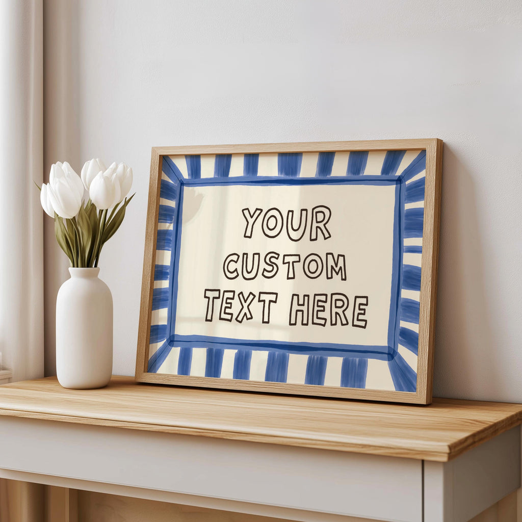 Custom Text Wall Art, It’s Literally All Fun And Games Poster, Playful Personalized Quote Typography Print, Modern Retro Dopamine Decor