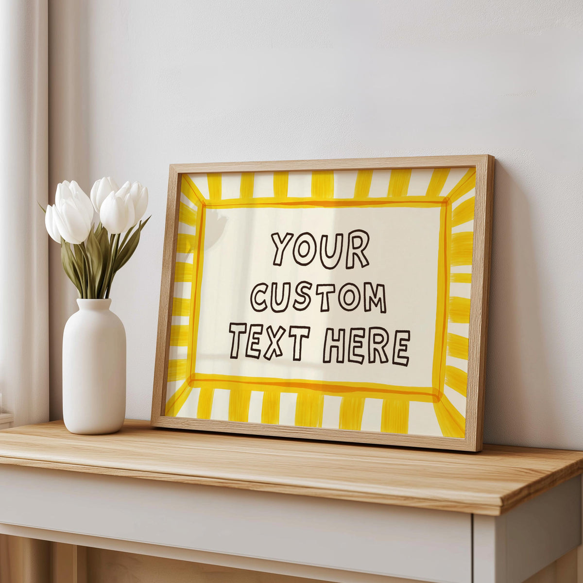 Custom Text Wall Art, It’s Literally All Fun And Games Poster, Playful Personalized Quote Typography Print, Modern Retro Dopamine Decor