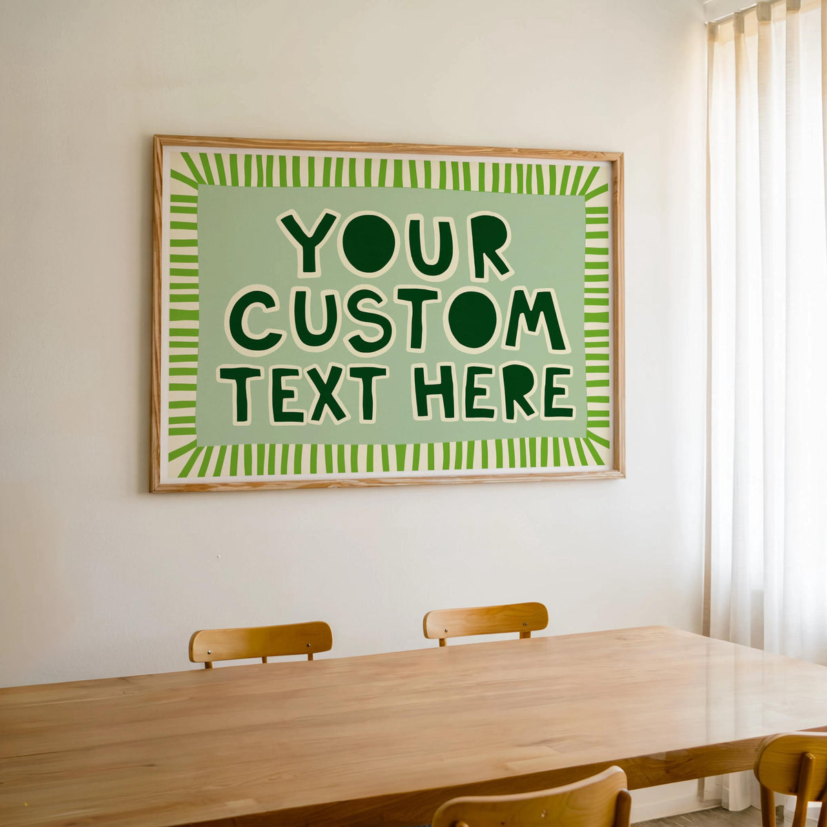 Custom Quote Poster, Playful Typography Print, It Really Is All Fun and Games, Striped Wall Art, Personalized Name Sign, Retro Pastel Decor