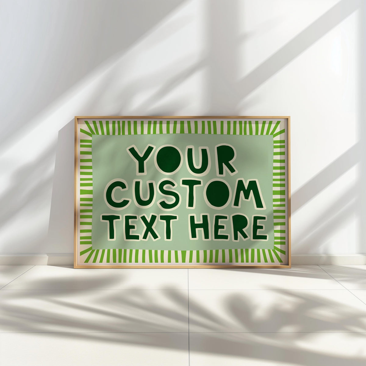 Custom Quote Poster, Playful Typography Print, It Really Is All Fun and Games, Striped Wall Art, Personalized Name Sign, Retro Pastel Decor