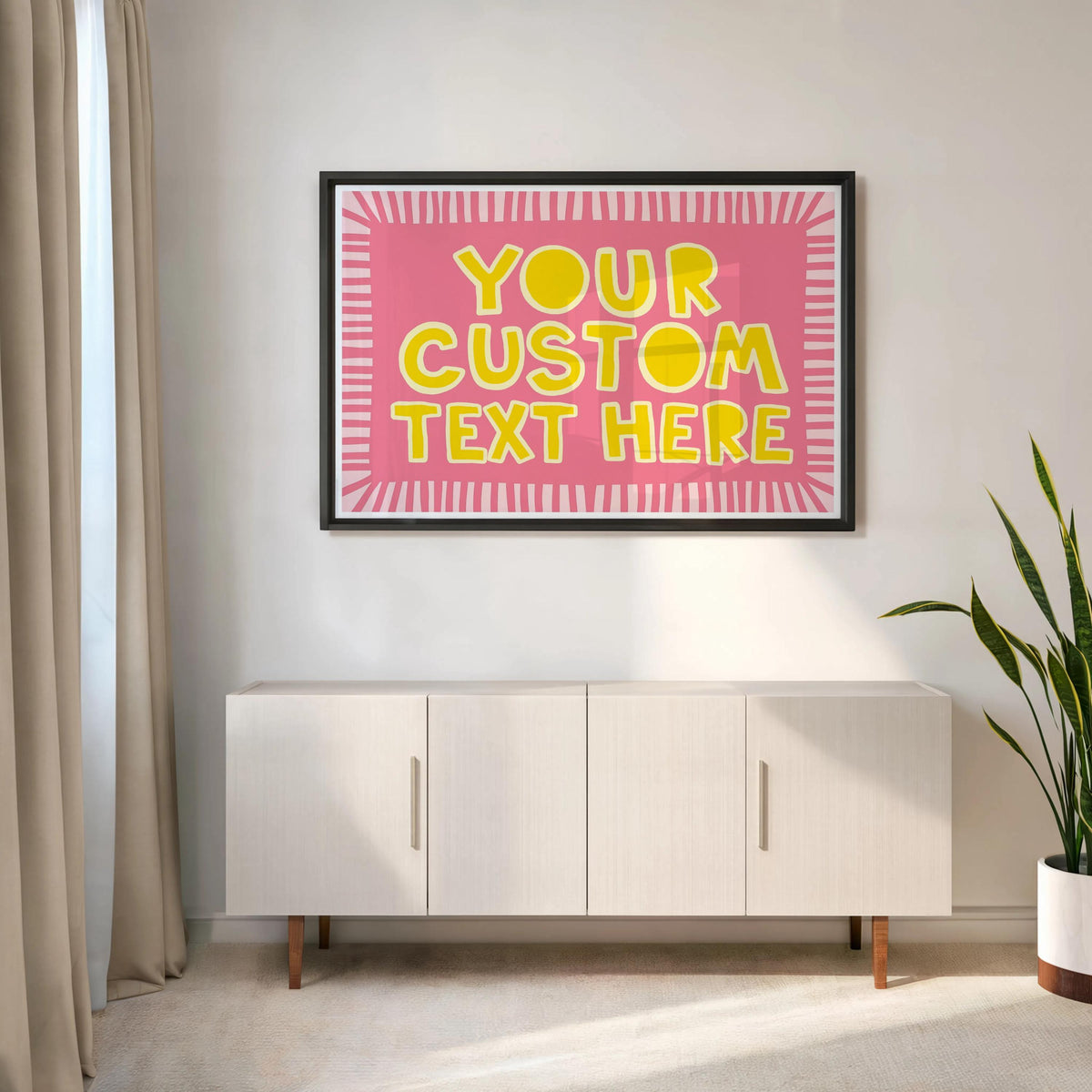 Custom Quote Poster, Playful Typography Print, It Really Is All Fun and Games, Striped Wall Art, Personalized Name Sign, Retro Pastel Decor