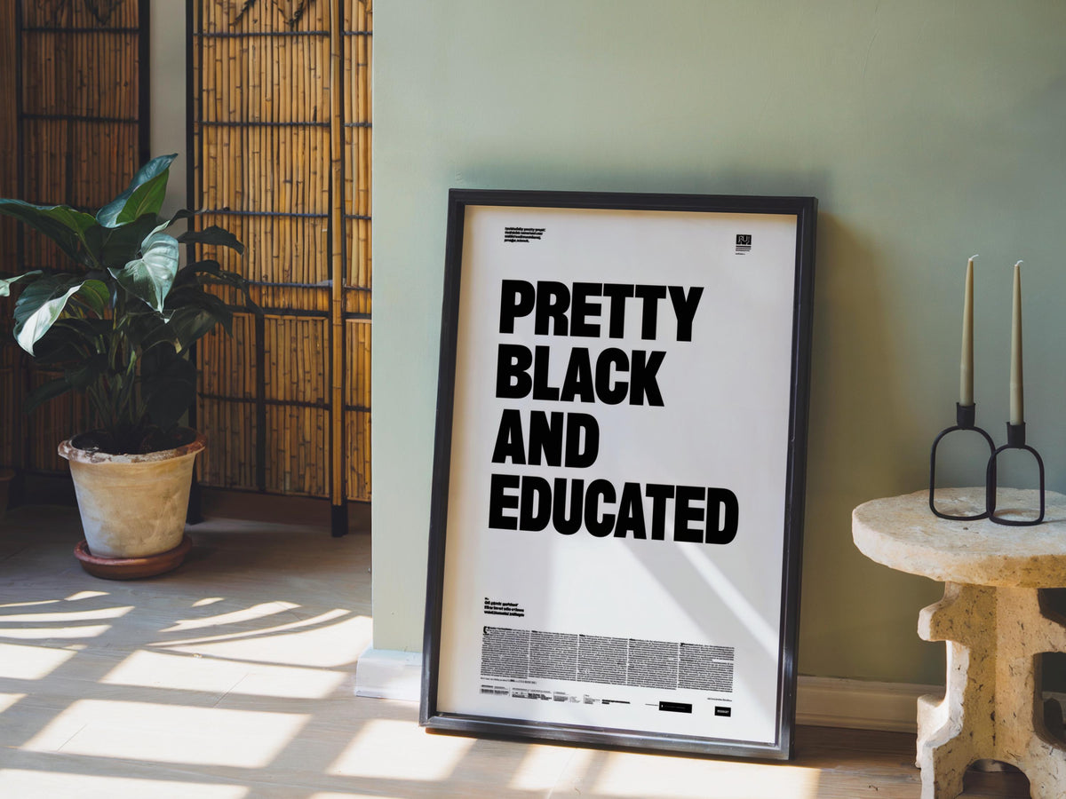 Pretty black and educated newspaper style