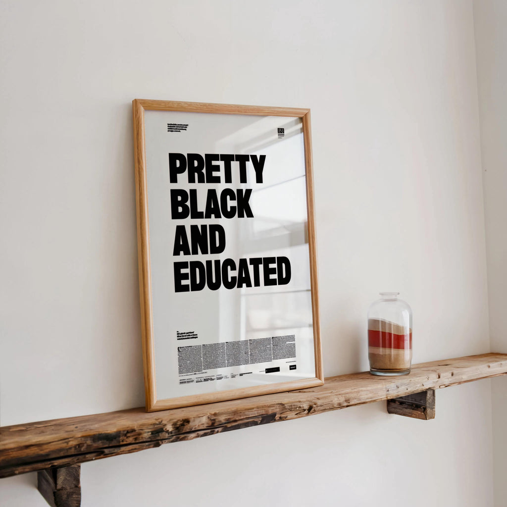 Pretty black and educated newspaper style