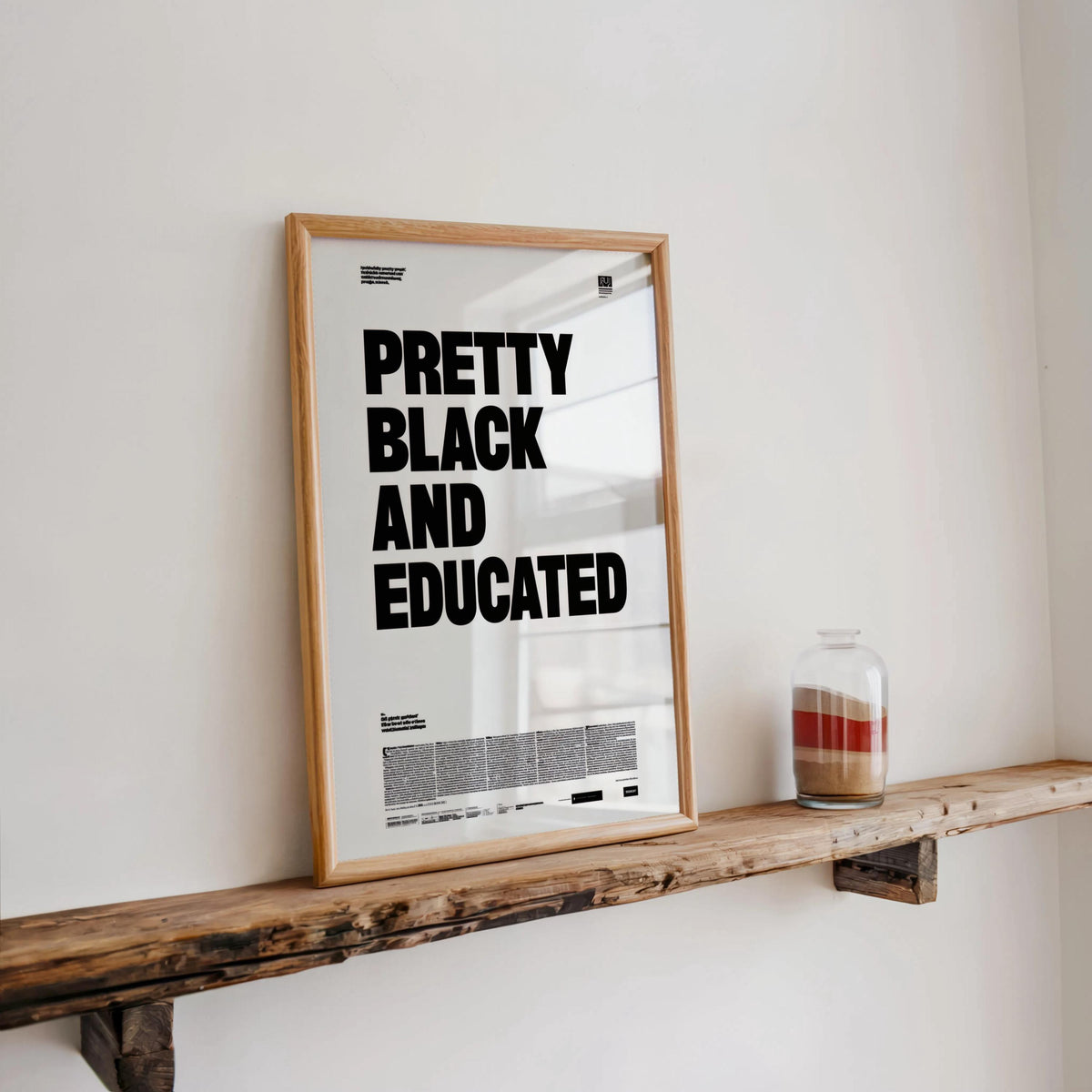 Pretty black and educated newspaper style