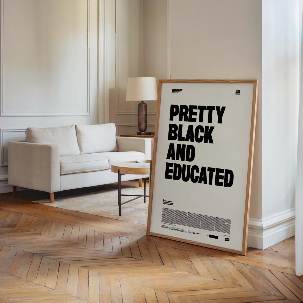 Pretty black and educated newspaper style