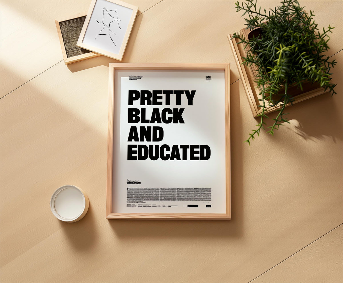 Pretty black and educated newspaper style