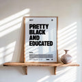 Pretty black and educated newspaper style