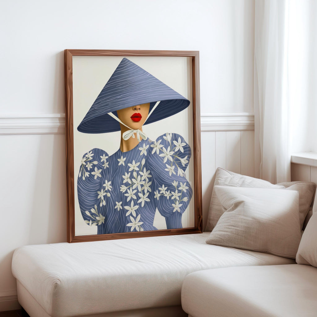 Filipino Sampaguita Flower Print, Philippines Woman Fashion Wall Art, Filipina Tropical Asian Girl Botanical Poster, Pinoy Heritage Decor