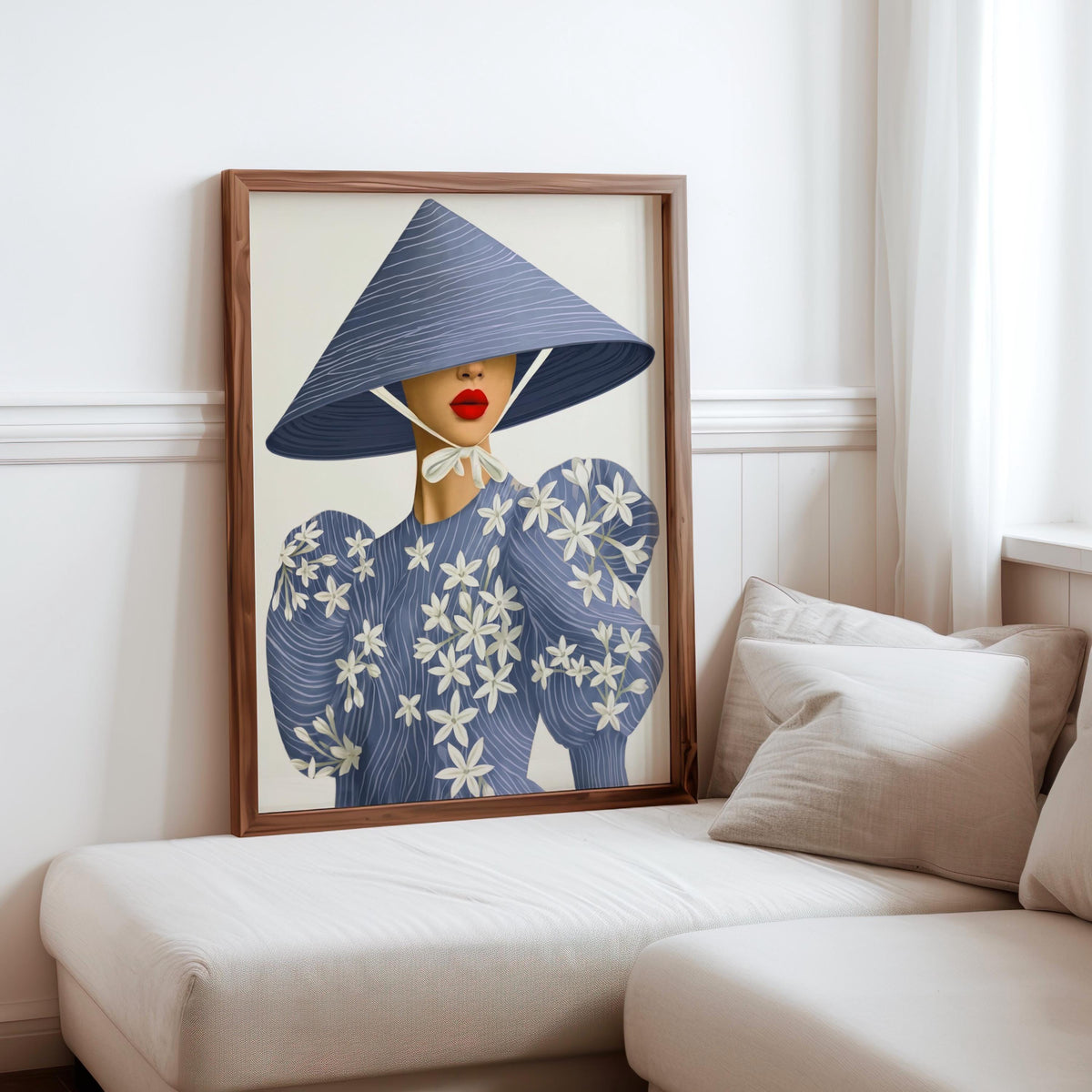 Filipino Sampaguita Flower Print, Philippines Woman Fashion Wall Art, Filipina Tropical Asian Girl Botanical Poster, Pinoy Heritage Decor
