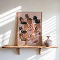 High Heel Shoe Wall Art, Luxury Fashion Print, Pastel Pink Pumps Walk In Closet Poster, Coquette Stiletto Illustration, Chic Cheetah Decor
