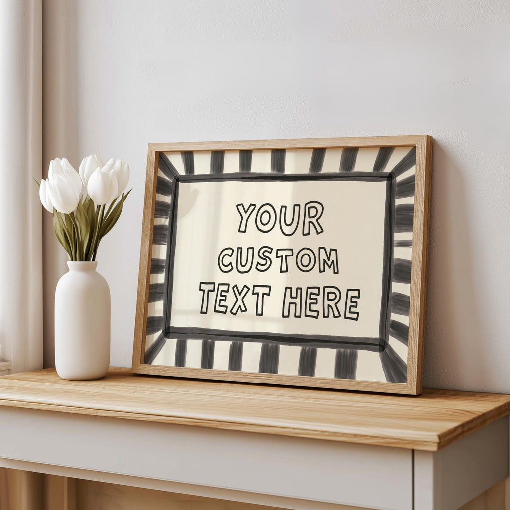 Custom Text Wall Art, It’s Literally All Fun And Games Poster, Playful Personalized Quote Typography Print, Modern Retro Dopamine Decor