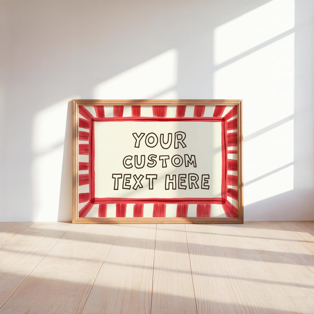 Custom Text Wall Art, It’s Literally All Fun And Games Poster, Playful Personalized Quote Typography Print, Modern Retro Dopamine Decor