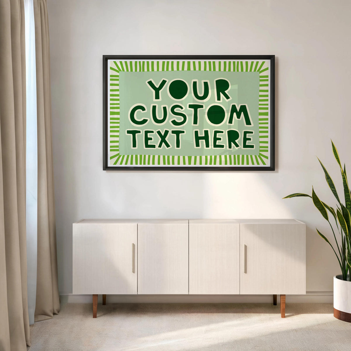 Custom Quote Poster, Playful Typography Print, It Really Is All Fun and Games, Striped Wall Art, Personalized Name Sign, Retro Pastel Decor
