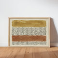 Abstract Minimalist Wall Art, Mid Century Modern Print, Japandi Poster, Wabi Sabi Watercolor Poster, Earthy Boho Decor Horizontal Panel