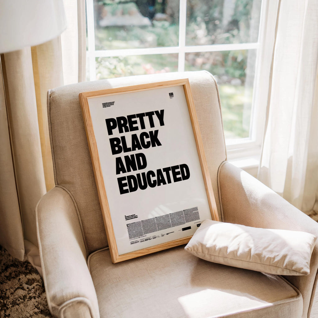 Pretty black and educated newspaper style