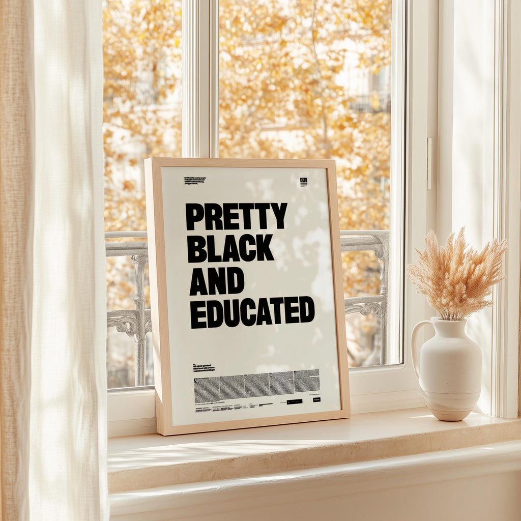 Pretty black and educated newspaper style