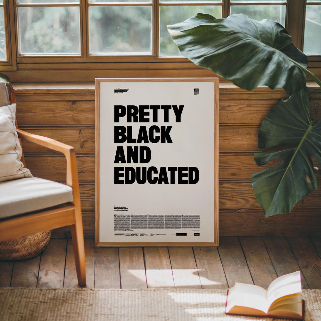 Pretty black and educated newspaper style
