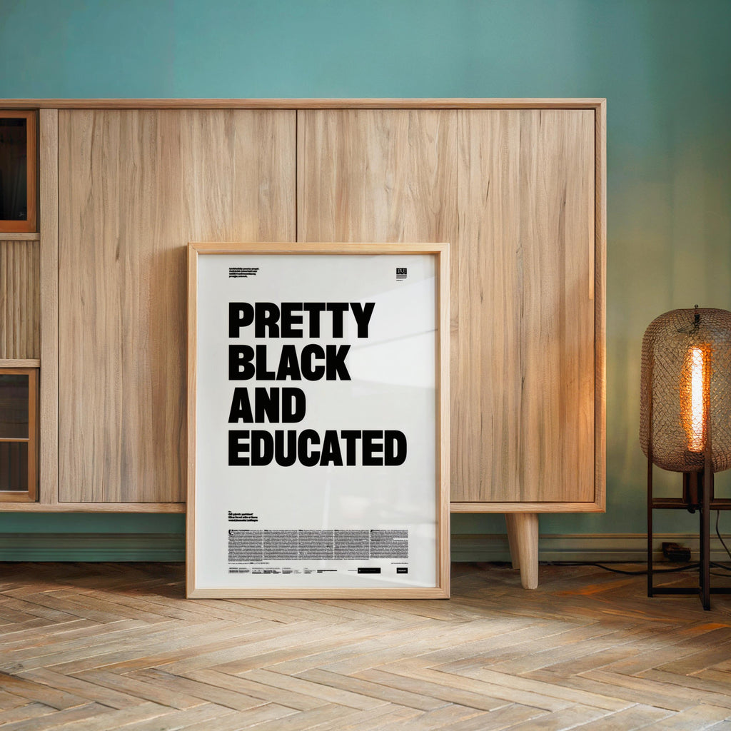 Pretty black and educated newspaper style