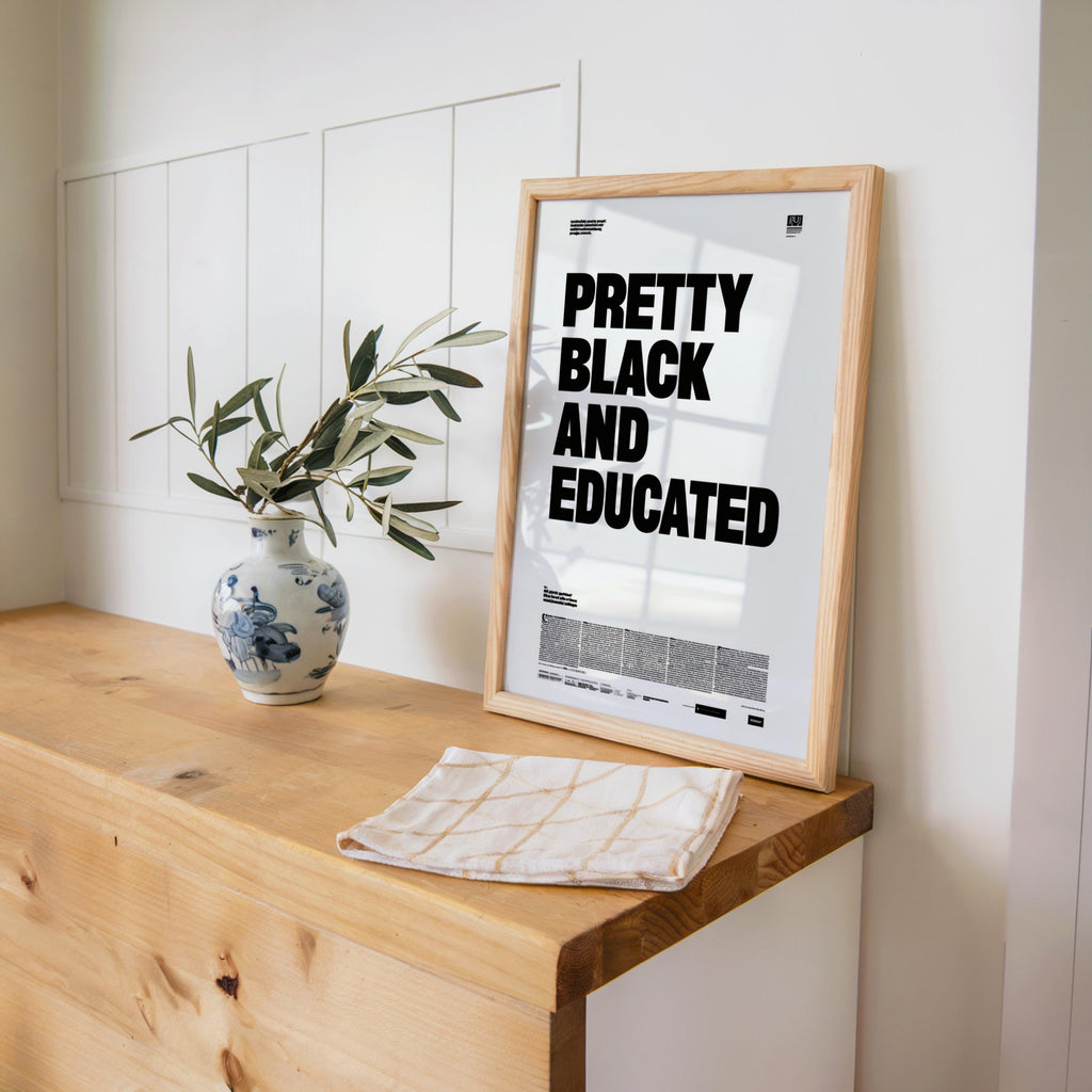 Pretty black and educated newspaper style