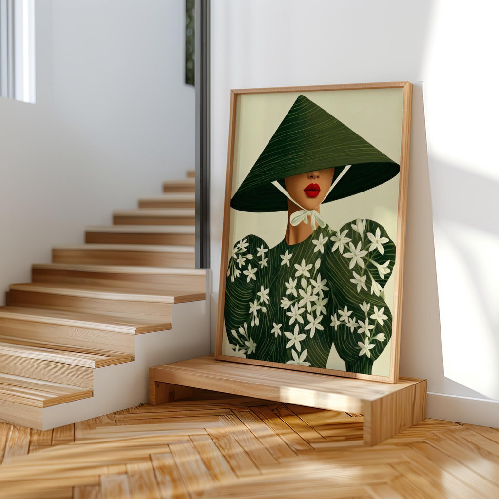Filipino Sampaguita Flower Print, Philippines Woman Fashion Wall Art, Filipina Tropical Asian Girl Botanical Poster, Pinoy Heritage Decor