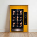 Middle Finger Vending Machine Print, Edgy Pop Art, Satirical Statement Wall Decor