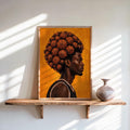 Basketball Afro Print, Surreal Athlete Portrait, Sneakerhead Sports Decor, Afrocentric Black Man Culture Poster, Modern Urban Wall Art