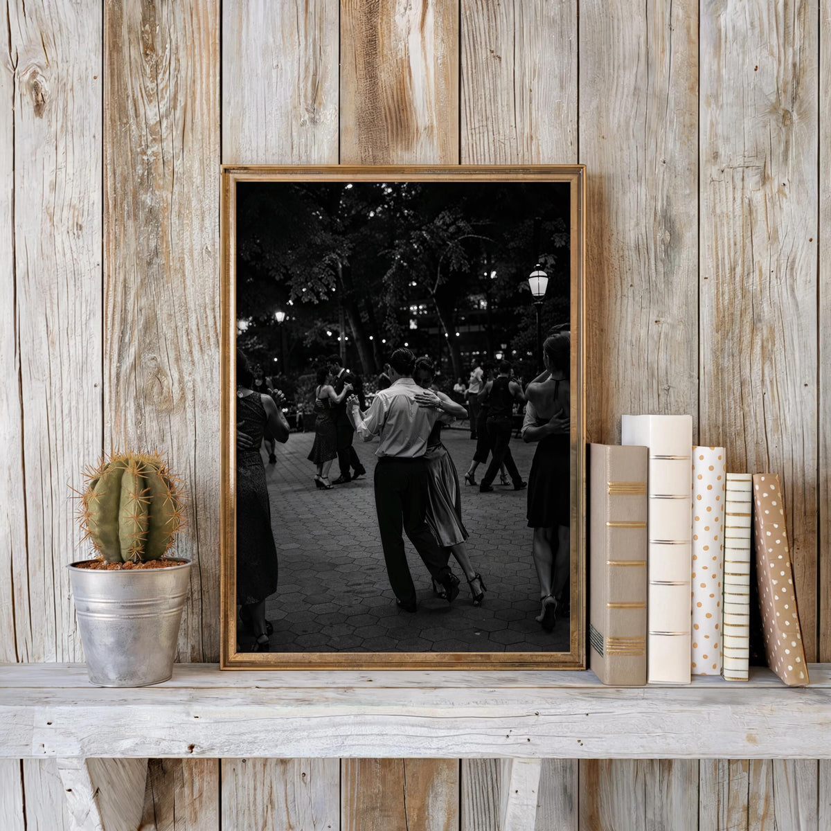 Couple Tango Dance Print, Black and White Photography, Romantic Vintage Poster, Dancing Wall Art, Ballroom Decor, Anniversary Gift for Her