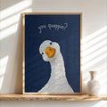 You Quappin Funny Goose Print, Silly Toilet Decor, Whimsical Bird Poster, Country Home Bathroom Wall Art, Farmhouse Farm Animal Gift