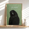 Funny Crow Poster, Halloween Bathroom Art, You Pooping Toilet Print, Black Bird Wall Art, Fall Restroom Decor, Witchy Spooky Gift
