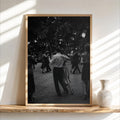 Couple Tango Dance Print, Black and White Photography, Romantic Vintage Poster, Dancing Wall Art, Ballroom Decor, Anniversary Gift for Her