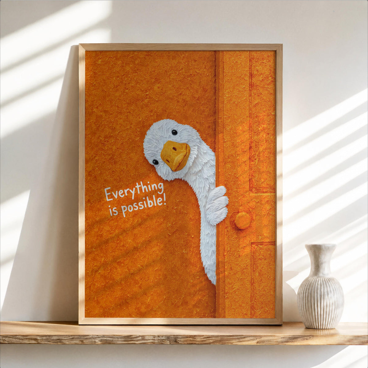 Custom You pooping Funny Duck Bathroom Print, Choose Own Text, Quappin Goose Personalized Quote, Quirky Toilet Wall Art, Typography Set of 3