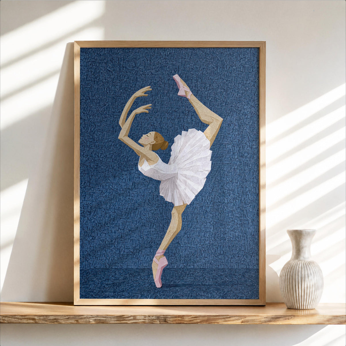 Ballerina Print, Girly Ballet Nursery Decor, Abstract Classical Dancer Poster, Pastel Feminine Bedroom Decor, Preppy Gift for Dancing Queen
