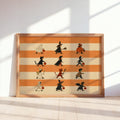 Kids Halloween Parade Print, Vintage Trick or Treat Wall Art, Cute Spooky Costume Poster, Retro Orange Stripes, Folk Illustration Decor