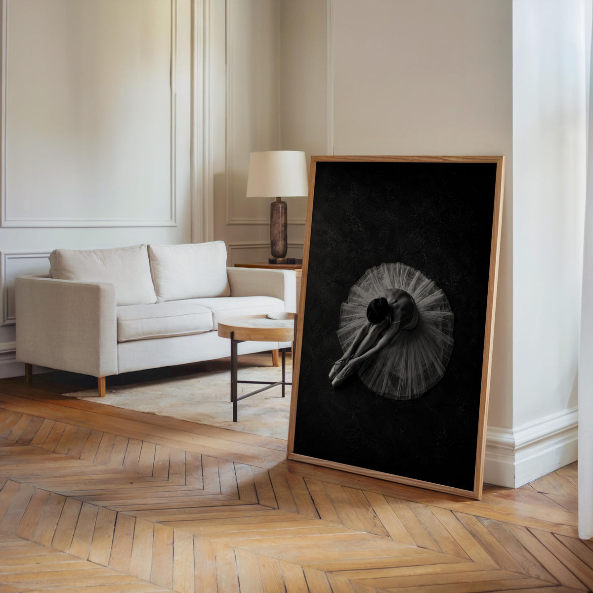 Ballerina Overhead Wall Art, Balletcore Black White Photography, Fine Art Dance Studio Print, Tutu Dancing Gift