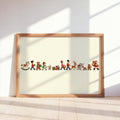 Vintage Christmas Toy Parade Wall Art, Nutcracker Toy Soldier Storybook Illustration, Nursery Xmas Print, Winter Holiday Kids Decor