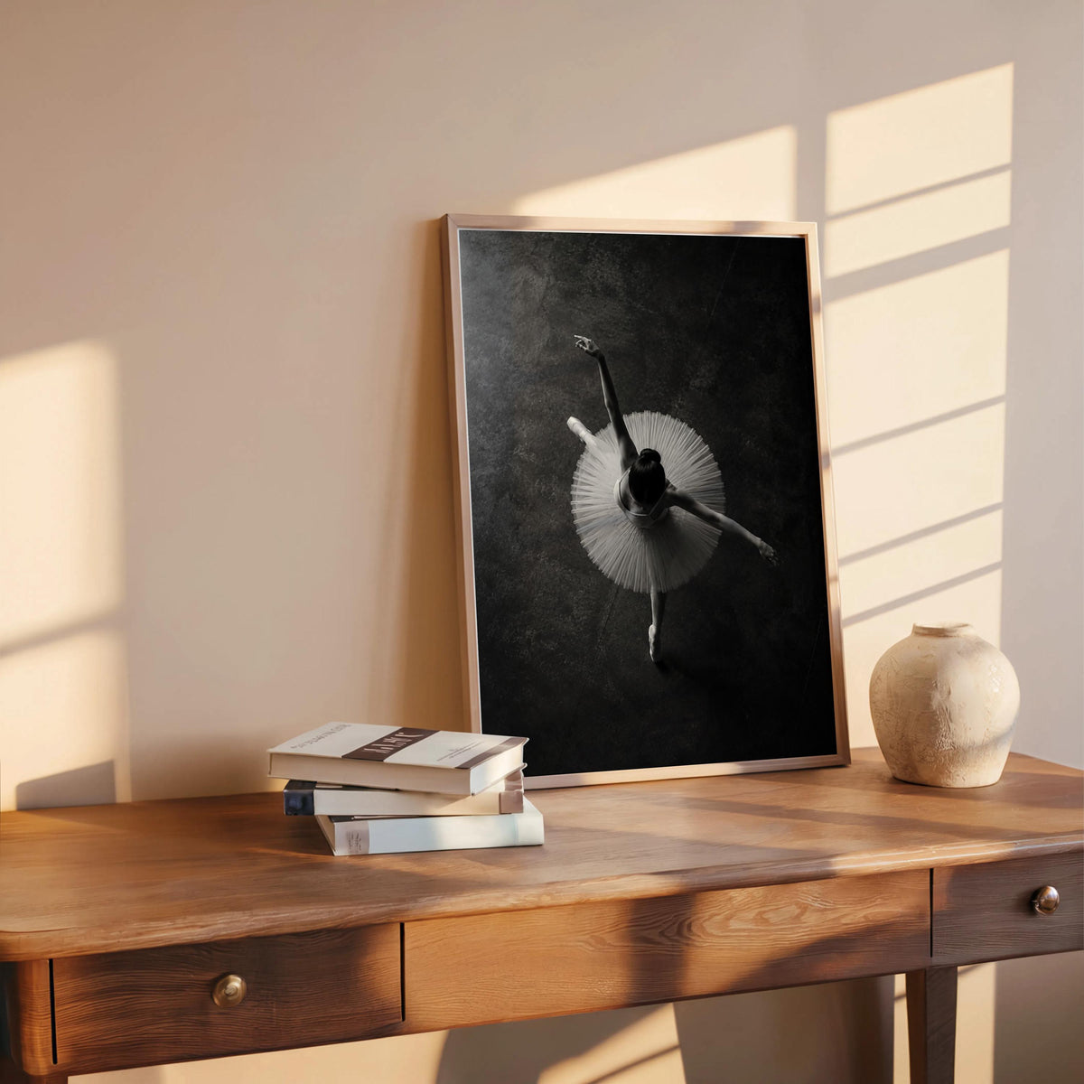 Ballerina Aerial Tutu Wall Art, Balletcore Black White Photography, Fine Art Dance Studio Print, Ballet Lover Gift,