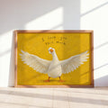 I Love You This Much Goose Wall Art, Funny Cute Valentine Gift for Her or Him, Playful Duck Illustration Print, Anniversary Home Decor
