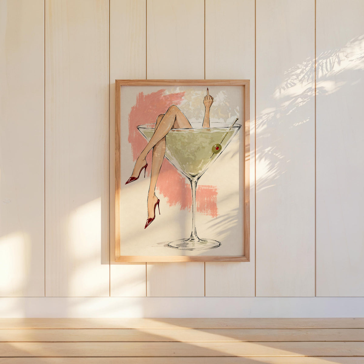 Martini Glass Woman Wall Art, Fashion Illustration Sketch Poster, Cocktail Lover Print, Chic Bar Cart Decor, Feminine Statement Artwork
