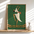 Filipino Tinikling Dance Fine Art Print, Traditional Bamboo Dancer Wall Decor, Philippines Culture Print, Filipina Woman & Sampaguita Flower