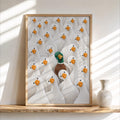 Funny Duck Wall Art, Mallard Among White Ducks Print, Quirky Bathroom Animal Poster, Bird Lover Kitchen Decor, Eclectic Canvas